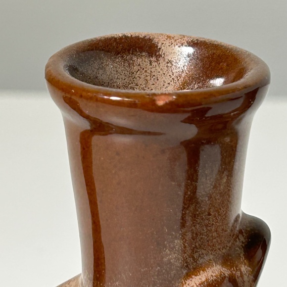 Vintage 50s 60s Frankoma Pottery # 304 Pair of Double Candle Holders - Picture 8 of 12